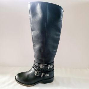 Madden Girl tall black knee high boots